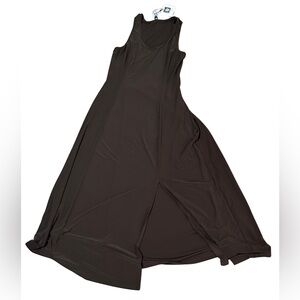 Anne Klein Dark Brown Sleeveless Maxi Dress